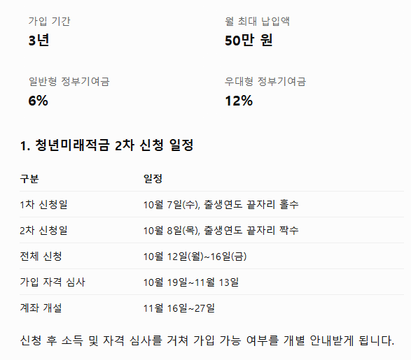 2026 청년미래적금 2차 신청 총정리|가입 대상·신청 기간·정부지원금·갈아타기 스크린샷(91)