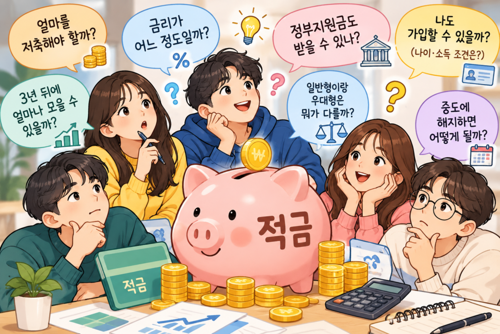 2026 청년미래적금 2차 신청 총정리|가입 대상·신청 기간·정부지원금·갈아타기 청년들의 적금 궁금증 한눈에 보기